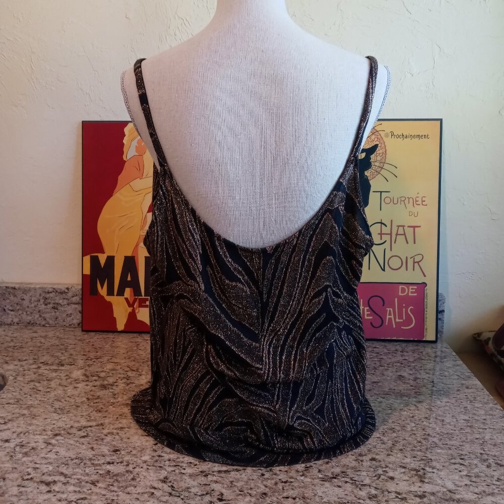 Cache Metallic Tiger Print Tank Top - Picture 2 of 8
